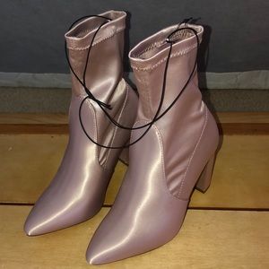 Express bootie heels